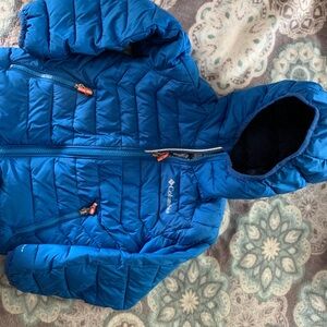 Columbia Kids Vibrant Blue Hooded Puffer Jacket